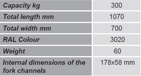 Uchwyt do beczek na wózek widłowy GermanTech (udźwig: 350 kg) 99724856