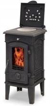 Piec koza żeliwny kominek kominkowy na nózkach, płyta do gotowania 6,6kW - spełnia anty-smogowy EkoProjekt 04482048