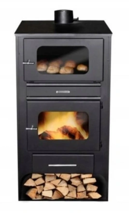 Piec stalowy wolnostojący z płaszczem wodnym i piekarnikiem 3,9+6,7=10,6 kW - spełnia anty-smogowy EkoProjekt 04482058