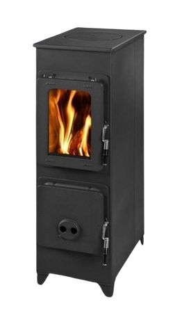 Piec wolnostojący Thorma 2,5-8,5 kW na drewno i brykiet (spaliny: tył) - spełnia anty-smogowy EkoProjekt 88879699