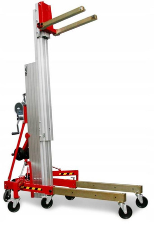 Podnośnik towarowy z wciągarką z automatycznym hamulcem (maks. wysokość podnoszenia: 6,5 m, maks. udźwig: 400 kg) 27481909