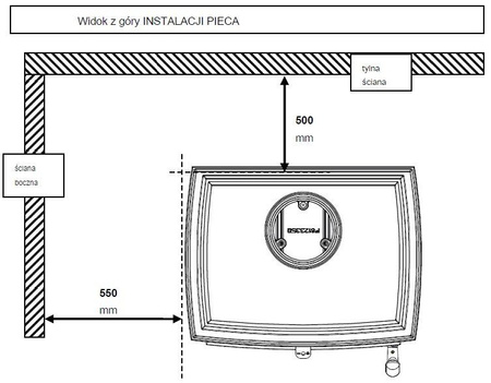 INVICTA Piec wolnostojący 5kW Sedan S Plus (wylot spalin: góra, kolor: antracyt) - spełnia anty-smogowy EkoProjekt 86865693