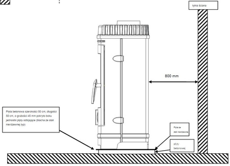 Piec wolnostojący 10kW Cassine (górna średnica wylotu spalin: 150mm, kolor: antracyt) spełnia anty-smogowy EkoProjekt 86854943