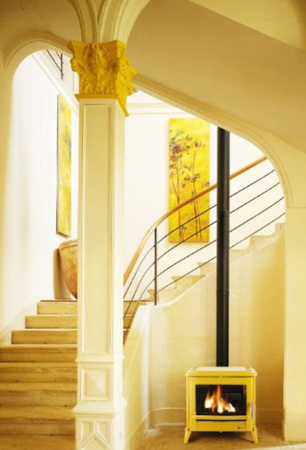 Piec wolnostojący 10kW Modena (kolor: emalia czerwona) - spełnia anty-smogowy EkoProjekt 86876393