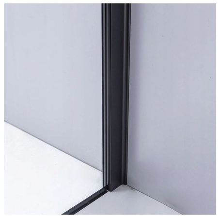 Kabina prysznicowa 80x80 szkło 6mm kwadrat czarna 23178217