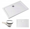 Calbati Brodzik slim prostokątny 100x80 akryl gruby+ syfon 23178207