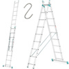 Drabina aluminiowa Aloss 2x9 na schody (wysokość robocza: 5,40m) 99674730