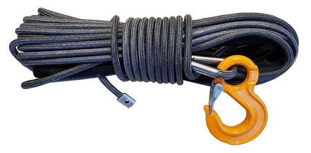 Lina syntetyczna SYDNEY w oplocie 10mm 28m 9500kg z hakiem i kauszą 81881583