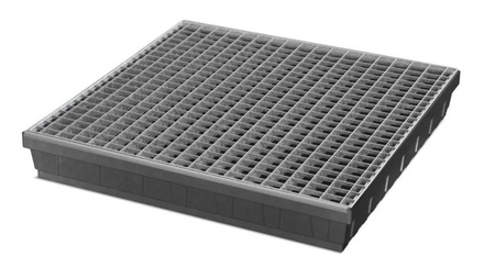 Wanna na małe pojemniki z polietylenu (PE), z kratą cynkowaną, 68 l 72279213