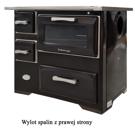 Kuchnia, angielka z piekarnikiem 7kW na drewno, bez płaszcza wodnego (kolor: brązowy) 50082887