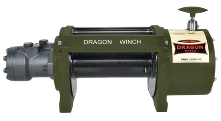 Wyciągarka hydrauliczna samochodowa Dragon Winch z liną stalową 30m (udźwig: 12000 lb/5443 kg) 55979906