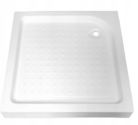 Brodzik kwadratowy 90x90 głęboki 15cm biały+syfon 23178200