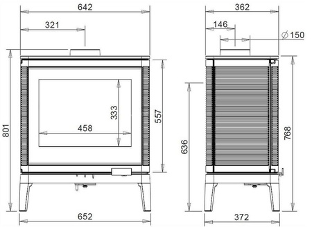 Piec wolnostojący 9kW Kazan GA (kolor: emalia antracyt) - spełnia anty-smogowy EkoProjekt 86876404
