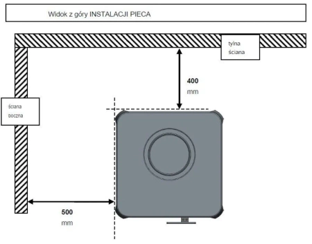 Piec wolnostojący INVICTA 7kW (wylot spalin: góra, kolor: antracyt) - spełnia anty-smogowy EkoProjekt 86854924