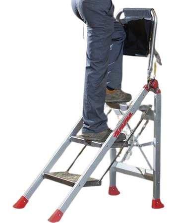 Drabina magazynowa / schody magazynowe FARAONE (wysokość robocza: 3,05m) 99675076