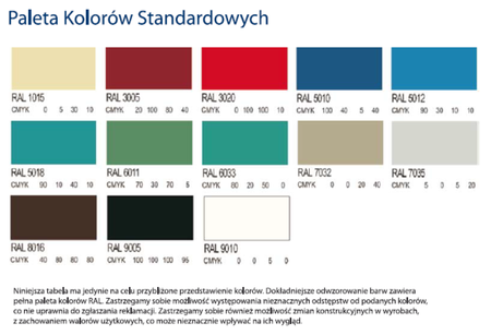 Szafka ubraniowa 0,5mm, 2 drzwi, zamek cylindryczny zamykany w 1 punkcie (wymiary: 1800x600x500 mm) 99551926