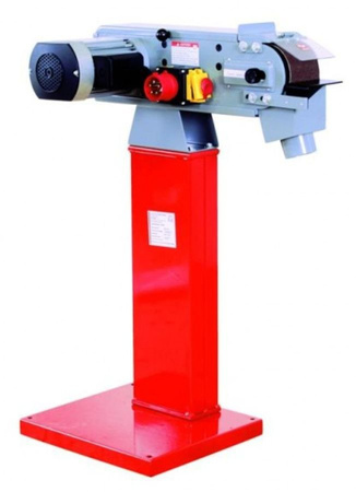 Szlifierka taśmowa do metalu Holzmann 400V (wymiary taśmy: 1220x100 mm, prędkość taśmy: 19 m/min, moc: 2,1 kW) 44350101