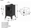 Piec kominek kuchnia żeliwny koza z fajerką płytą grzewczą 9-10kW (kolor: bordowy, średnica wylotu spalin: 130mm) - spełnia anty-smogowy EkoProjekt 99682733