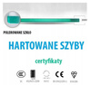 Kabina prysznicowa 110x80 szkło 8mm czarna 23178212