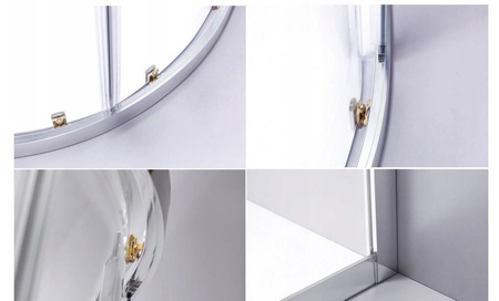 Kabina prysznicowa połokrągła 80x80 6mm 23178218