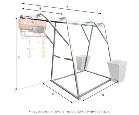 Bramownica do wciągarki budowlanej (udźwig: 300 kg) 47681839