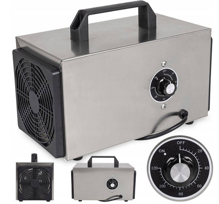Ozon24 Generator ozonu przemysłowy ozonator (wydajność: 10 g/h, przepływ powietrza: 200 m3/h, moc: 70W 240V) 17776589