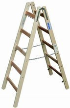 Drabina drewniana dwustronna KRAUSE ze szczeblami 2x5 (wysokość robocza: 2,75m) 99675177