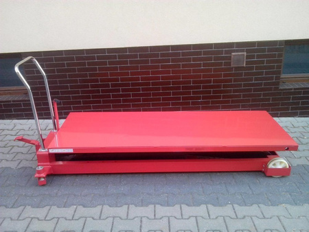 Wózek paletowy stołowy (udźwig: 1000 kg, wymiary platformy: 2035x750 mm, wysokość podnoszenia min/max: 360-1360 mm) 00563276