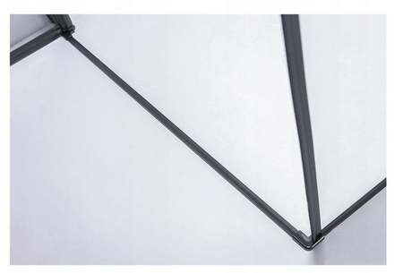 Kabina prysznicowa 80x80 szkło 6mm kwadrat czarna 23178217