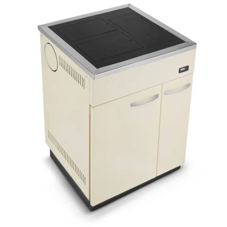 Kuchnia węglowa kocioł c.o. piec kominek z płaszczem wodnym 20-23kW (kolor: beżowy, średnica wylotu spalin: 130 mm) - spełnia anty-smogowy EkoProjekt 99682567