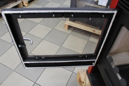 Piec piecyk kominek na drewno 13kW (kolor: czerwony) - spełnia anty-smogowy EkoProjekt 48280255