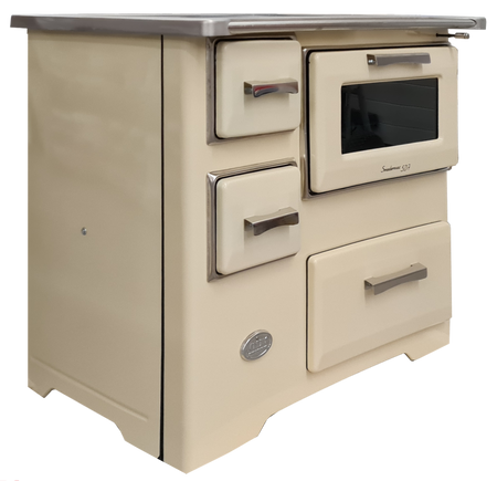 Kuchnia, angielka z piekarnikiem 7kW na drewno, bez płaszcza wodnego (kolor: kremowa) 50082688