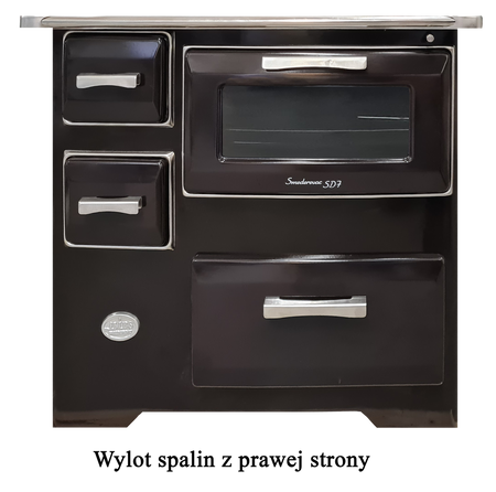 Kuchnia, angielka z piekarnikiem 7kW na drewno, bez płaszcza wodnego (kolor: brązowy) 50082887