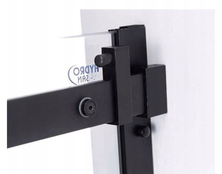 Kabina prysznicowa czarna 100x80 szkło 8mm 23178201