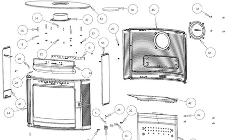 Piec wolnostojący 9kW Kaori (wylot spalin: góra lub z tyłu, kolor: antracyt) - spełnia anty-smogowy EkoProjekt 86865689