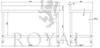 Stół roboczy ze stali nierdzewnej z kantem Royal Catering (wymiary: 60 x 150 x 96,4 cm) 4564355