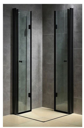 Kabina prysznicowa 90x90 szkło 6mm czarna 23178185