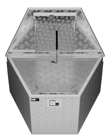 Skrzynka narzędziowa MSW - aluminium - 150 l - zamek (wymiary: 81,5 x 47,5 x 46 cm) 45674788