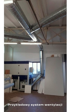 Odciąg do pyłów i wiórów drzewnych (wydajność odsysania: 8900 m3/h, moc silnika: 7,5 kW / 400 V, 50 Hz) 02879782