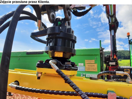 HYLDROBLE Widły do palet hydrauliczne - do wyboru łącznik między rotatorem a widłami (udźwig: 2 T, długość wideł: 1000mm, robocza: 170cm) 80879958