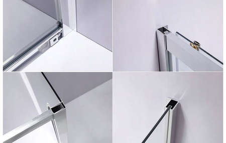 Kabina prysznicowa 120x90 szkło 6mm metal 23178233