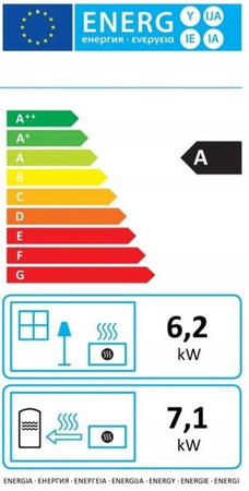 Piec stalowy wolnostojący z płaszczem wodnym 6+7,1=13,1 kW - spełnia anty-smogowy EkoProjekt 04482074