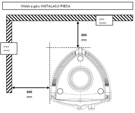 Piec wolnostojący 10kW Chamane 10 (górna średnica wylotu spalin: 180mm) - spełnia anty-smogowy EkoProjekt 86854945