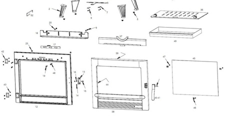 Piec wolnostojący 10kW Modena (kolor: emalia czerwona) - spełnia anty-smogowy EkoProjekt 86876393