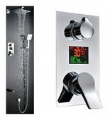 Bateria prysznicowa czarna deszczownica lcd 23178272