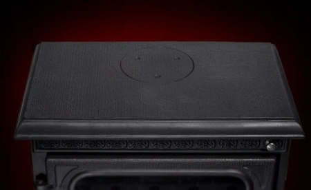 Piec koza żeliwny wolnostojący z płaszczem wodnym 5,6/8kW (kolor: czarny) - spełnia anty-smogowy EkoProjekt 04483329