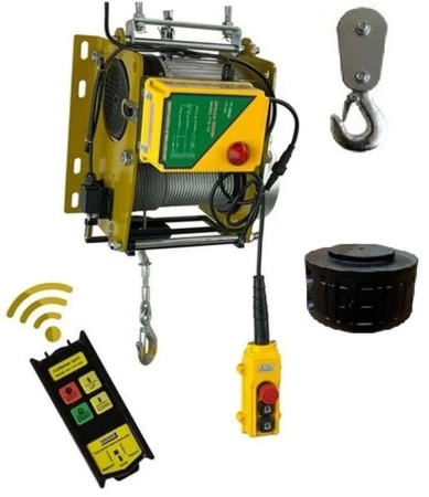 Elektryczna 500kg/40m bezprzewodowa wciągarka linowa Tretos Military TR-50040 + do wyboru: ramię robocze przykręcane do wciągarki 82221