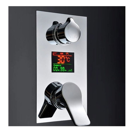 Bateria prysznicowa czarna deszczownica lcd 23178272