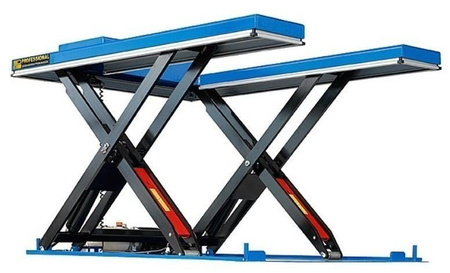 Podnośnik, podest nożycowy (udźwig: 1000 kg, wymiary platformy: 3000x800 mm, wysokość podnoszenia min/max: 300-1500 mm, moc: 1,5kW) 01876618