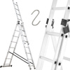 Drabina aluminiowa 3x8 na schody 150kg (wysokość robocza: 6,48m) 99674906